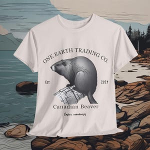 Canadian Beaver / Unisex Heavy Cotton Tee / Gildan 5000 Tee
