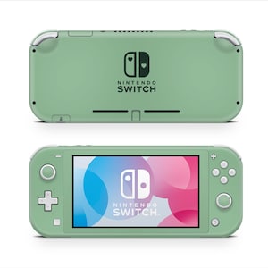 Nintendo Switch Lite Skin – Mintgroen, matte vinyl beschermlaag, eenvoudig aan te brengen, gemaakt in Frankrijk, gamingaccessoire