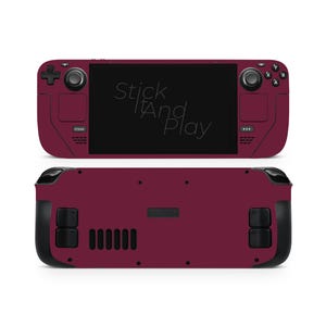 Skin pour Steam Deck & Steam Deck OLED – Vin rouge