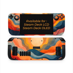 Skin pour Steam Deck & Steam Deck OLED – Vagues de couleurs | Sticker coloré