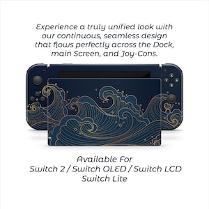Skin pour Nintendo Switch, Inspiré de La Grande Vague de Kanagawa