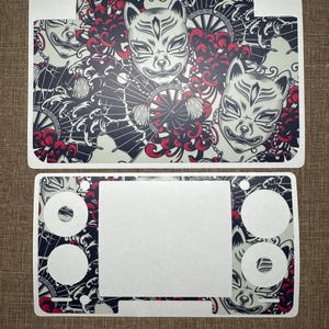 Skin de Thor de AYN - Patrón Kitsune (frontal y panel) - Adhesivo premium