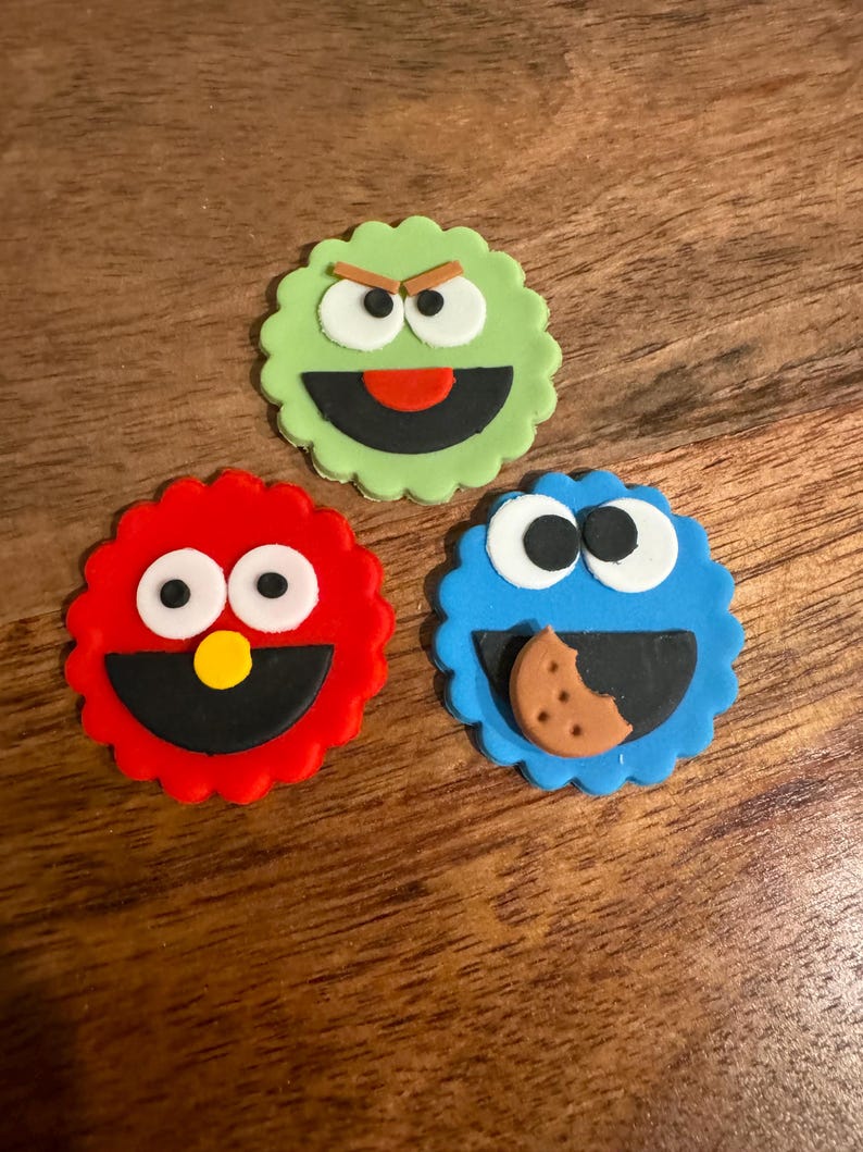 Sesame Street Cupcake Toppers for Birthday or Any Occasion. 12/set ...