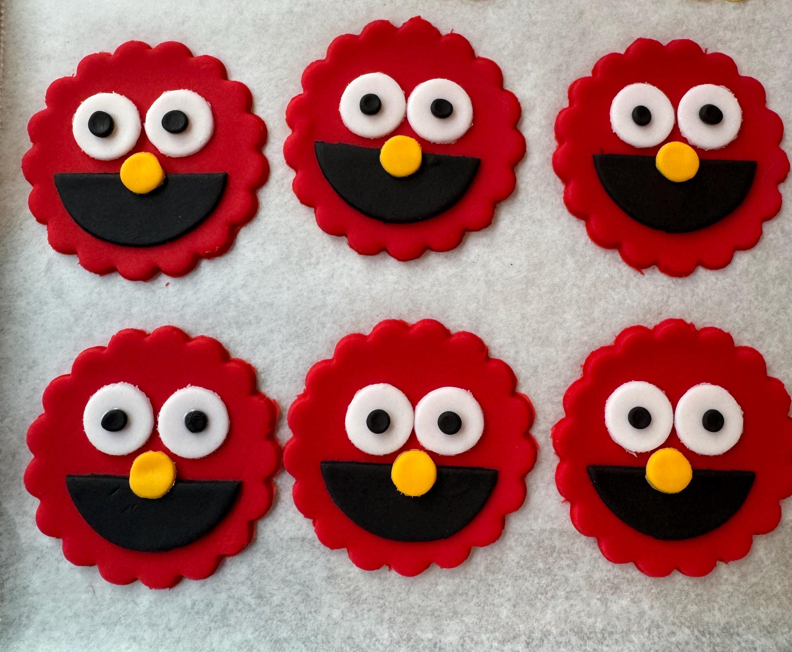 Elmo Sesame Street Cupcake Toppers for Birthday or Any Occasion. 12/set ...