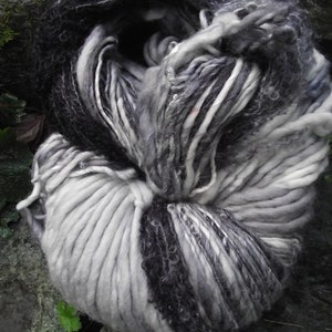 Handpainted handspun Yarn kit bundle, three skeins OOAK, bulky Merino, Mohair, Bamboo-Winter is Coming image 2