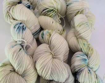 Handpainted  hand dyed sock yarn, fingering yarn, Superwash Merino  Nylon, 100 grams, Harry Potter-Yule Ball