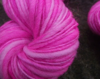 Handspun yarn, handpainted thick and thin yarn, merino wool yarn-Cotton Candy