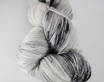 Handpainted sock yarn, fingering yarn, Superwash Merino Sparkle, Game of Thrones 100 grams- Winter is Coming