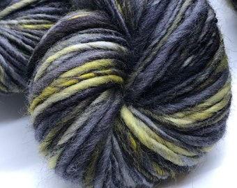 Handspun yarn, handpainted  wool yarn, handmade yarn worsted  multiple skeins available-Haint