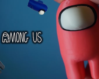 Among Us Fidget Clickers - Crewmates Stress Relief Toys, Kids Party Favors, Gifts for Boys and Girls