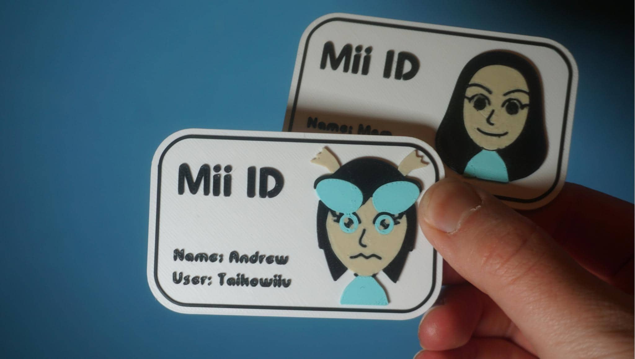 Personalized Mii ID Card, Tomodachi Life, 3ds, Wii, Nintendo