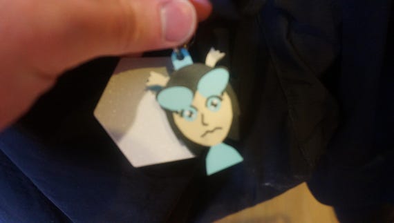 Personalized Mii Keychain: Custom Nintendo Character, PLA Plastic