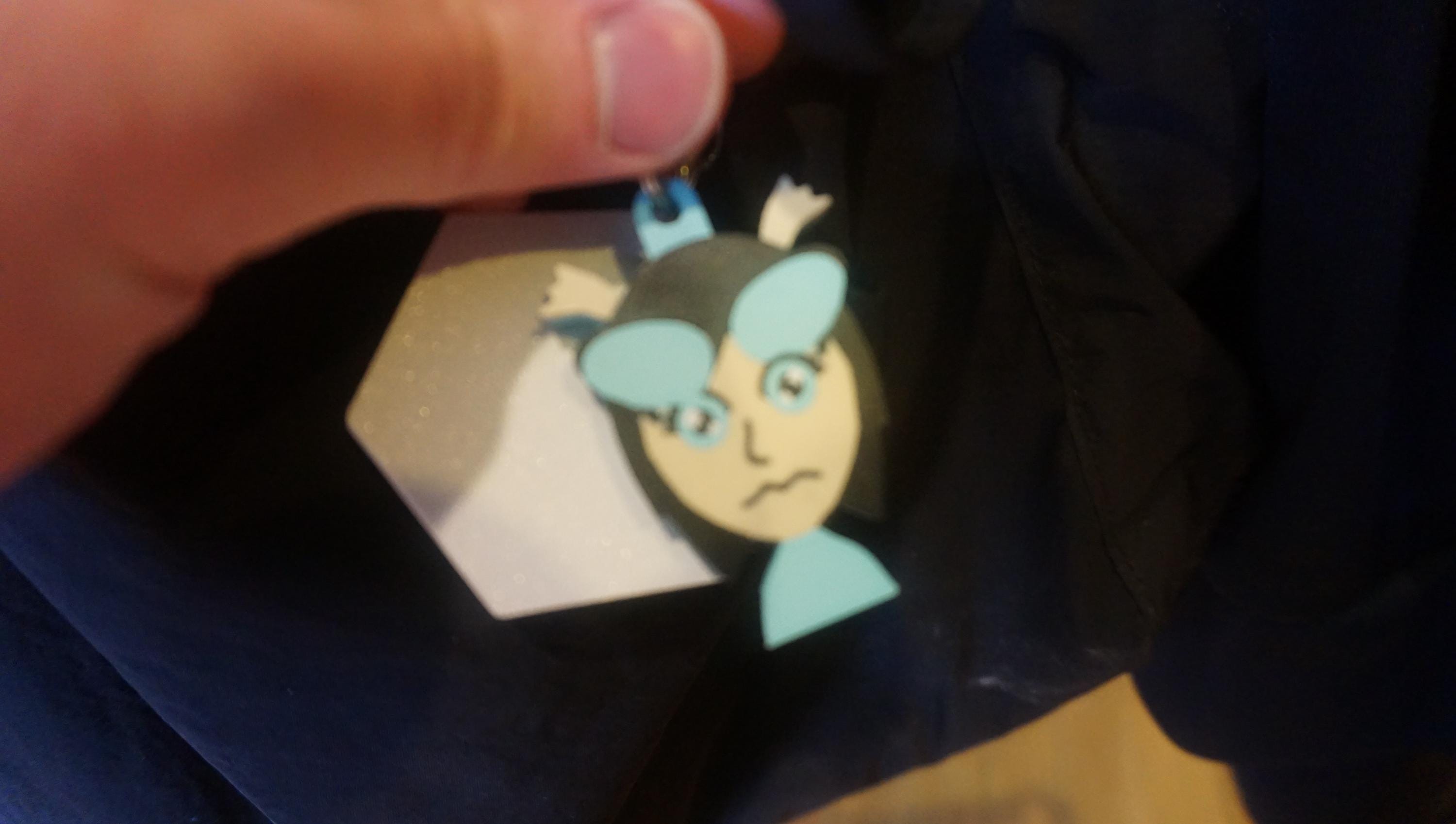 Personalized Mii Keychain, Wii, 3ds, Nintendo Switch, Frutiger