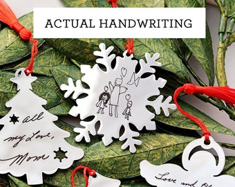 Personalized Ornament • Christmas Ornament • Handwriting Ornament • Keepsake Ornament • Engraved Signature • Custom Handwriting • HND