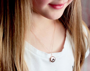 Children's Locket • Personalized Locket • Engraved Locket • Childs Locket • Photo Locket • Locket Necklace • Gift for Kids • MINI MXE1