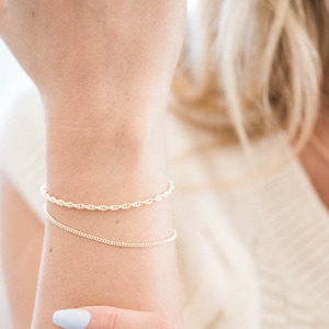 Thick Rope Bracelet • Layering Bracelet • Dainty Bracelet • Delicate Gold Filled • Minimalist Bracelet • Minimal Jewelry • Gift for Her LYR