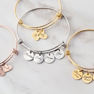 Mama Bracelet Name Bracelet Personalized Charm Bracelet Mothers Day Gift Mum Gift for Her Personalized Childrens Names 13 SLD Etsy