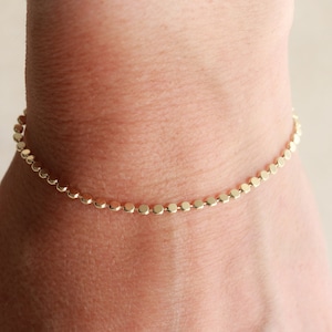 Dainty Dot Bracelet - Gold Bracelet, Women&#39;s Bracelet, Bridesmaid Gift, Delicate Bracelet, Layering Bracelet, Stacking Bracelet, Gift BGS1