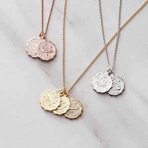 Zodiac Coin Necklace • Family Zodiac Necklace • Scorpio Zodiac Necklace • Leo Necklace • Libra Necklace Zodiac • Virgo Necklace • ZODC