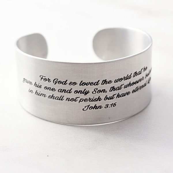 Inspirational Bracelet - Engraved Cuff Bracelet, Personalized Bangle Bracelet, Custom Cuff, Engraved Bracelet, Quote Bracelet - Thick ECB