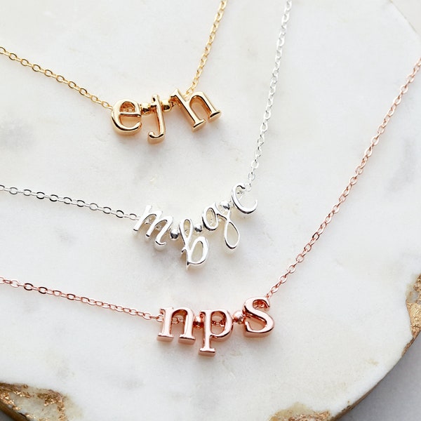 Initial Necklace • Build Your Own • Name Necklace • Initial Jewelry • Charm Necklace • Letter Necklace • Personalized Gift Charm CHMS GZ