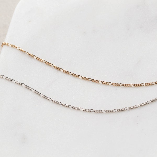 Thin Figaro Anklet • Layering Bracelet • Dainty Bracelet • Delicate Gold Filled • Minimalist Bracelet • Minimal Jewelry • Gift for Her LYR