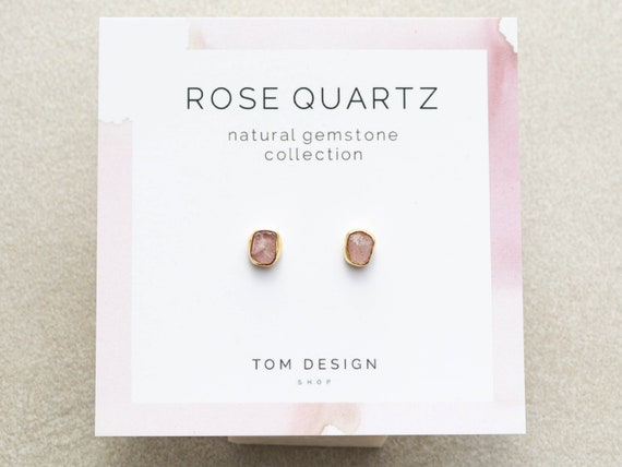 Ella Stud Rose Quartz Ella Stud Rose Quartz