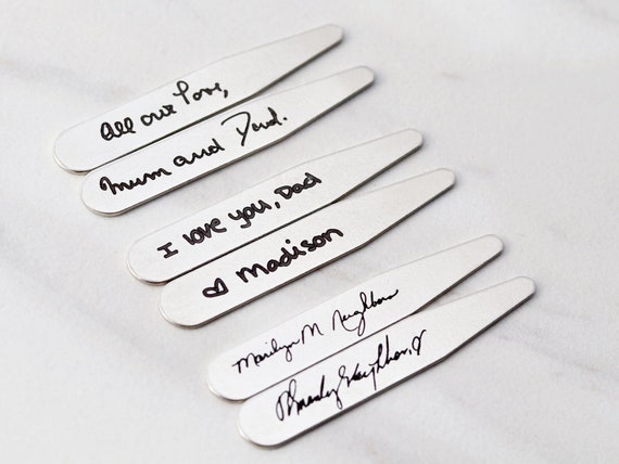 father Gift Personalized gift Custom Collar Stays for men Christmas gift for men gift for him boyfriend birthday gift husband gift