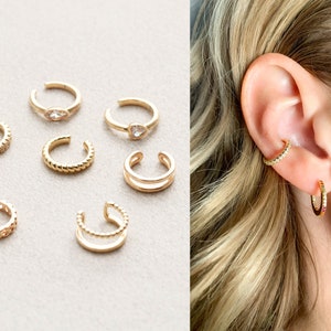 Ear Cuff • Minimalist Cuff • No Piercing Cuff • Cartilage Cuff • Trending Ear Cuffs • Dainty Ear Cuff • No Pierce Earring • Trendy Gold ECF