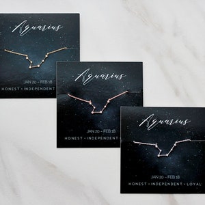 Zodiac Bracelet Astrology Bracelet Zodiac Constellation Virgo Zodiac Pisces Bracelet Aquarius Jewelry Zodiac Birthday ZODZ image 2