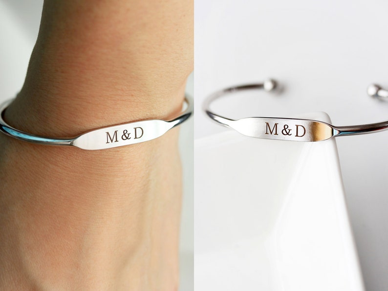 Engraved Bracelets / Engraved Bangle / Name Bracelet / Etsy