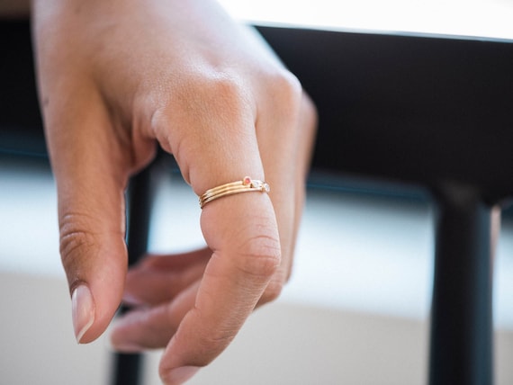 Minimalist cheap mothers ring
