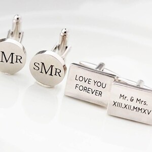 Personalized Cuff Links • Custom CuffLinks • Engraved Cufflink • Groomsmen Gift • Groom Gift • French Cuff Links • Wedding Gift For Men MNG