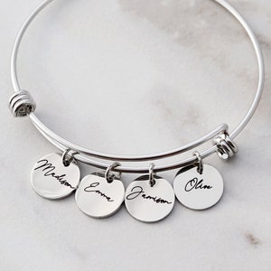 Mama Bracelet Name Bracelet Personalized Charm Bracelet Mothers Day Gift Mum Gift for Her Personalized Childrens Names 13 SLD image 2