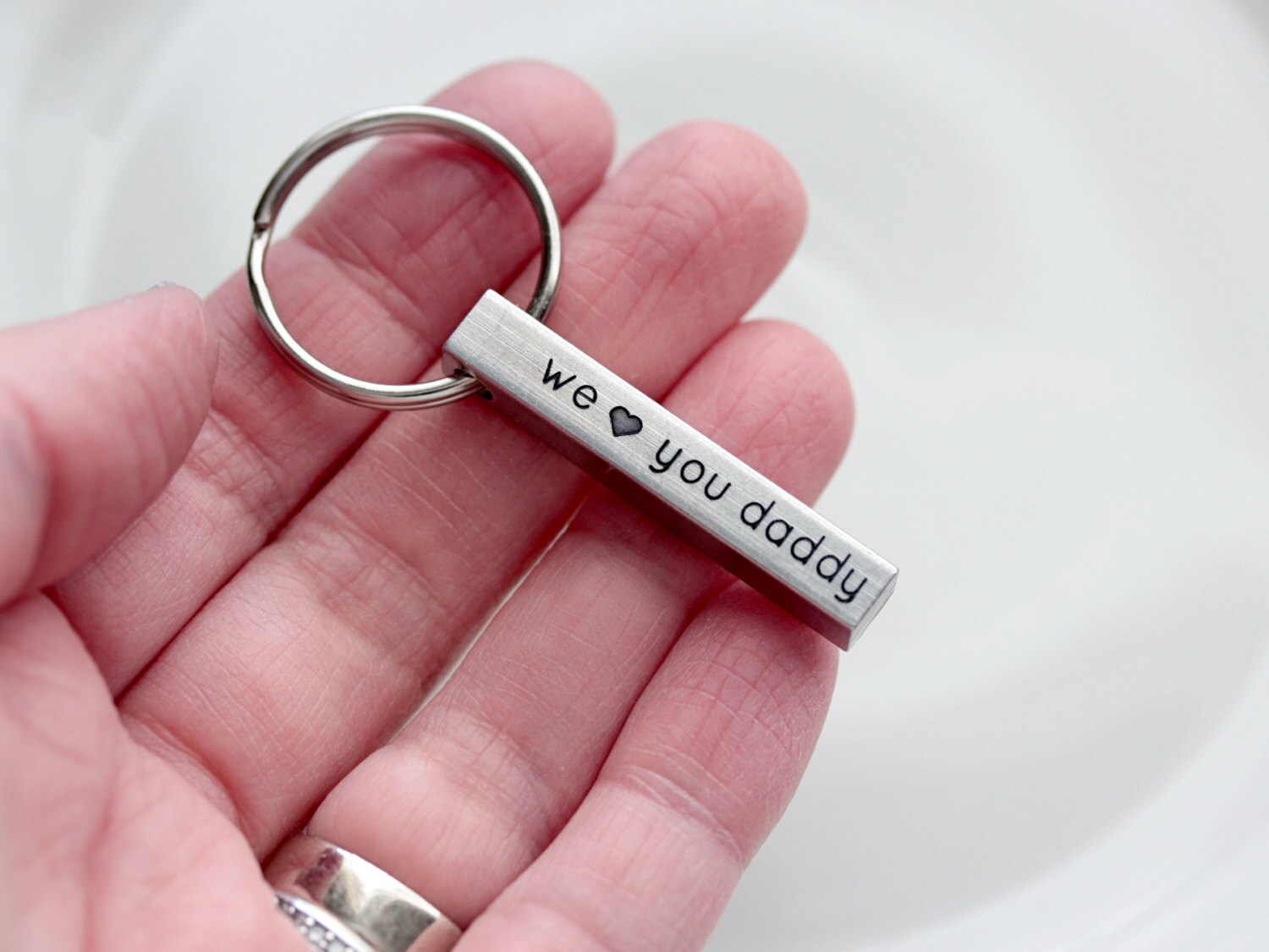 Engraved Keychain / Coordinate Keychain / Monogram Keychain / Etsy