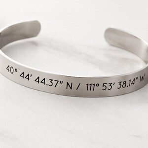 Gift for Him • Men's Cuff Bracelet • Men's Personalized Bracelet • Groom Gift • Men's Bracelet • Custom Engraved Cuff • Custom Mens, ECB image 4