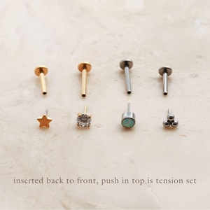 Pumpkin Flat Back Stud Halloween Earrings, Titanium Flat Backs, Flat Back Studs, Jack-o-lantern, Implant Grade, Hypoallergenic, Nap FEXI afbeelding 4