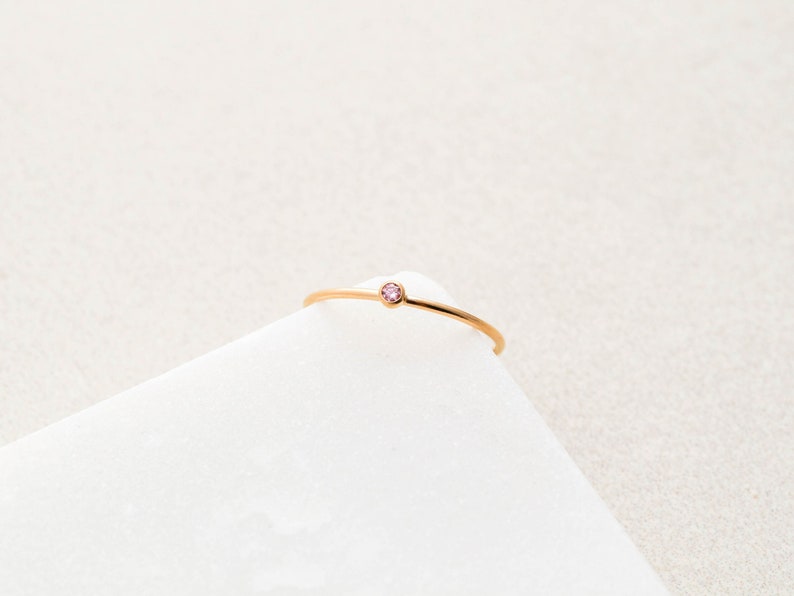 Birthstone Stacking Rings Stackable Rings Dainty Ring Minimalist Mothers Rings Gift for Her Midi Rings Christmas Gift RNG image 7