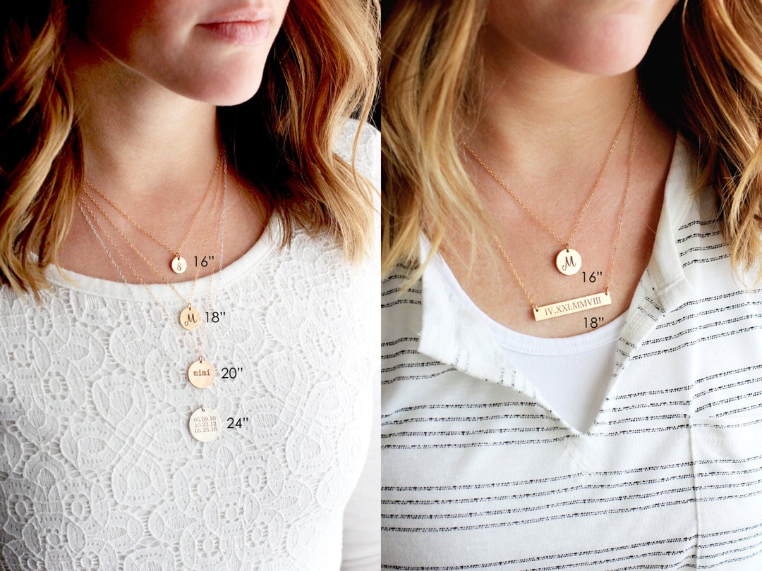 Made by mary initial necklace outlet