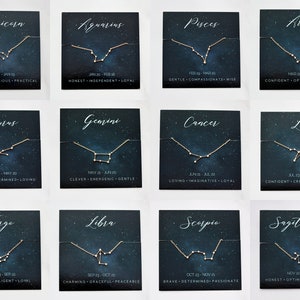 Zodiac Bracelet Astrology Bracelet Zodiac Constellation Virgo Zodiac Pisces Bracelet Aquarius Jewelry Zodiac Birthday ZODZ image 4