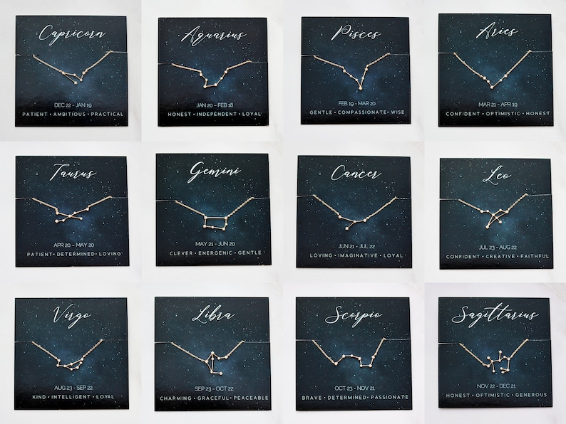 Zodiac Bracelet Astrology Bracelet Zodiac Constellation Virgo Zodiac Pisces Bracelet Aquarius Jewelry Zodiac Birthday ZODZ image 4