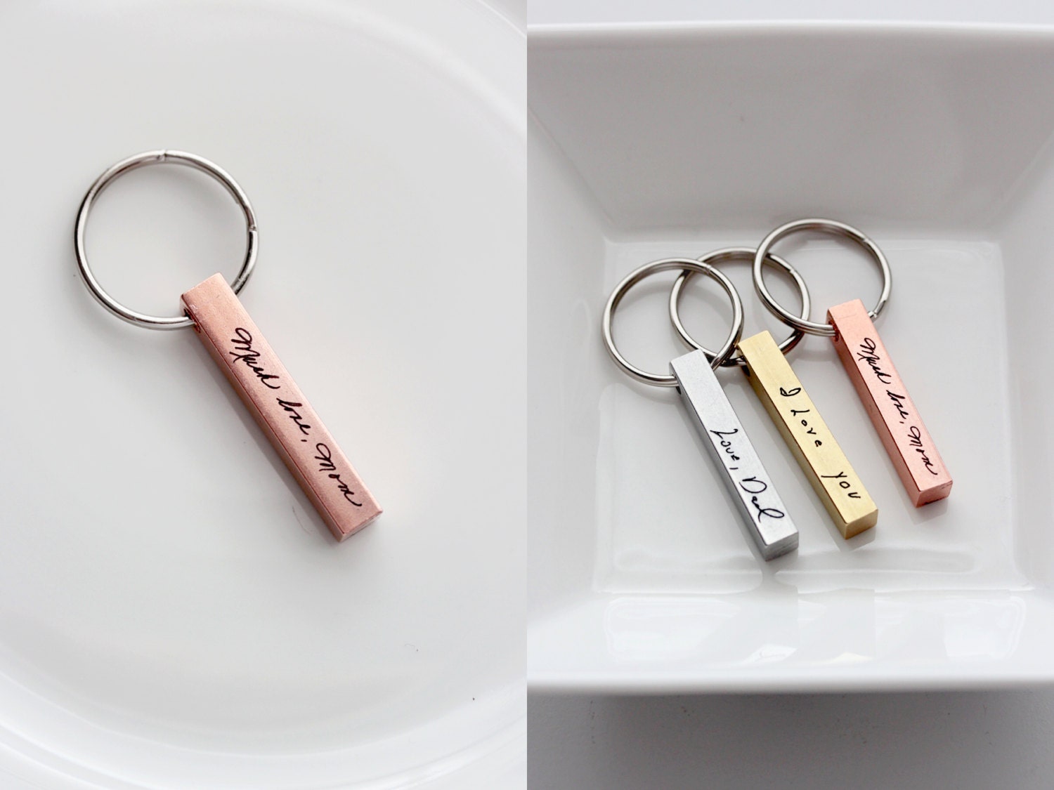 Engraved Keychain / Signature Keychain 