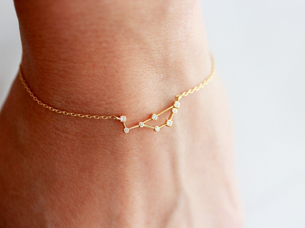Zodiac Bracelet / Astrology Bracelet / Zodiac Constellation / Virgo Z…