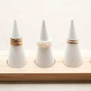 14k Gold Filled Rings - Certified Gold Stacking Rings, Dainty Ring, Birthstone Textured Bands, Promise Rings, Ring Stack, Gift for Her RNG imagem 4