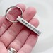 Engraved Keychain • Coordinate Keychain • Monogram Keychain • Date ...