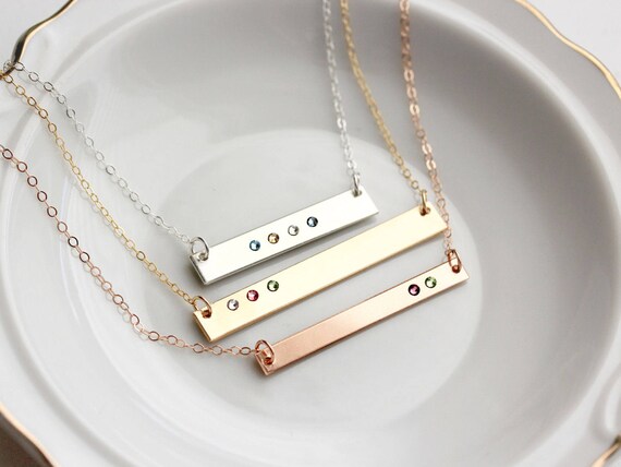 Family Birthstones Birthstone Bar 
