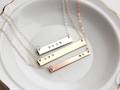 Birthstone Bar Necklace - Birthstone Necklace for Mom, Family Jewelry, Personalized Birthstone Jewelry, Gift for Mom, Handmade Jewelry TBR1