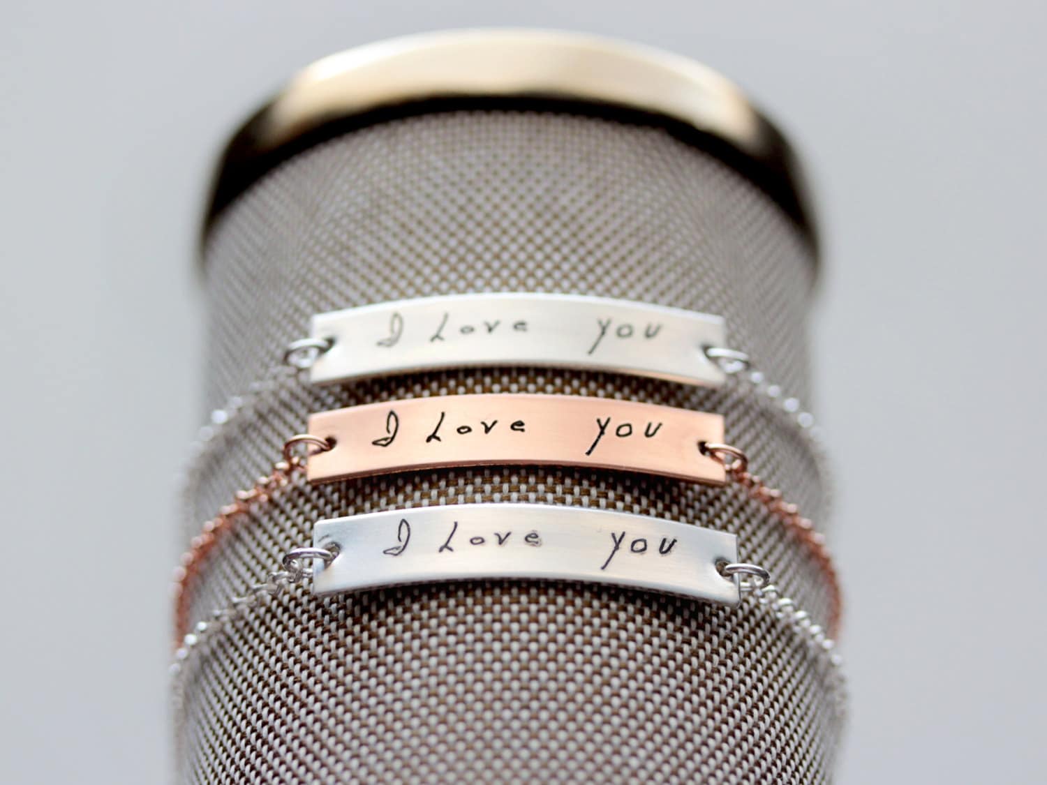 Handwriting Bracelet / Handwriting Jewelry / Custom Engraved Etsy