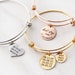 Date Bangle Bracelet • Date Bracelet • Wedding Date Bangle • Anniversary Date Bracelet • Bridesmaid Gift • Personalized Gift • 19 + 13 SLD