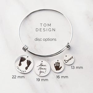 Pulsera con escritura a mano • Pulsera con firma • Escritura a mano real • Pulsera rígida con escritura a mano • Regalo conmemorativo • ZUNO personalizado imagen 2